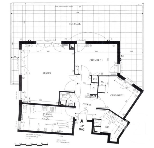 Appartement F3 &agrave; vendre - 3 pi&egrave;ces - 72 m2 - Suresnes - 92 - ILE-DE-FRANCE