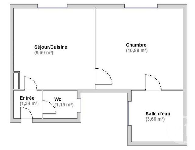 Appartement F2 à vendre - 2 pièces - 26,80 m2 - Boulogne Billancourt - 92 - ILE-DE-FRANCE