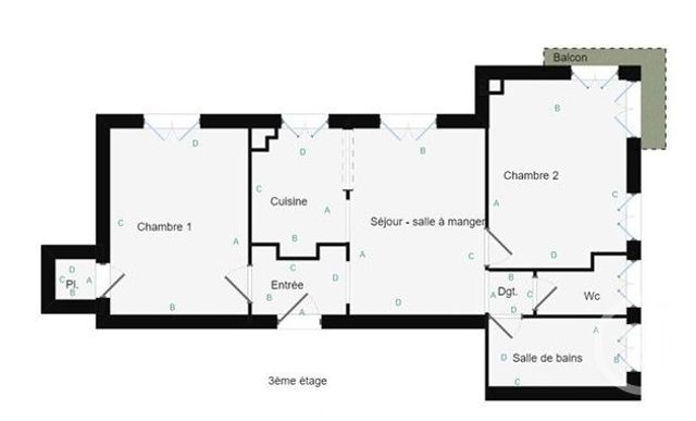 Appartement F2 &agrave; vendre - 3 pi&egrave;ces - 50,22 m2 - Boulogne Billancourt - 92 - ILE-DE-FRANCE