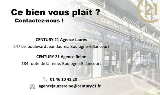 Appartement F2 &agrave; louer - 2 pi&egrave;ces - 40,82 m2 - Boulogne Billancourt - 92 - ILE-DE-FRANCE