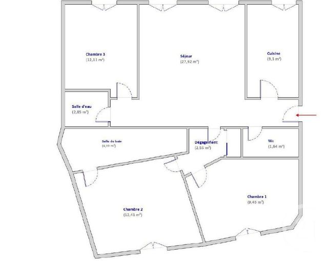 Appartement F4 &agrave; vendre - 4 pi&egrave;ces - 83 m2 - Boulogne Billancourt - 92 - ILE-DE-FRANCE
