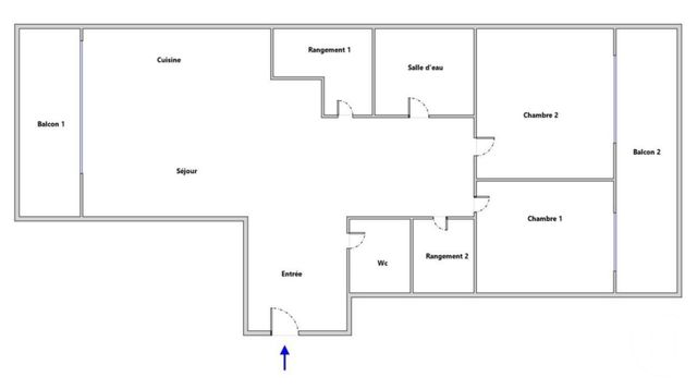 Appartement F3 &agrave; vendre - 3 pi&egrave;ces - 58,35 m2 - Boulogne Billancourt - 92 - ILE-DE-FRANCE